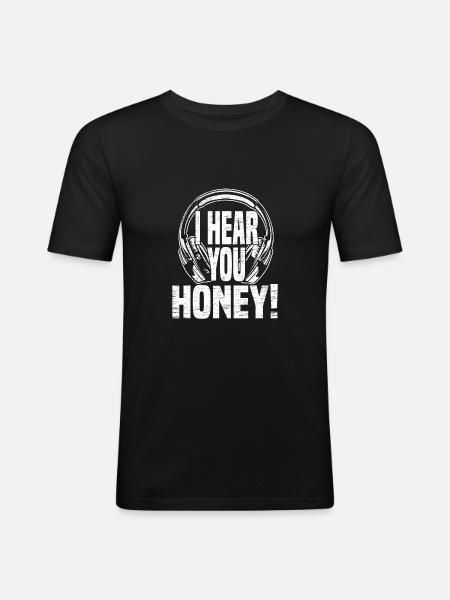 Tontechniker Sound Audio Engineer - Men's Slim Fit T-Shirt - black