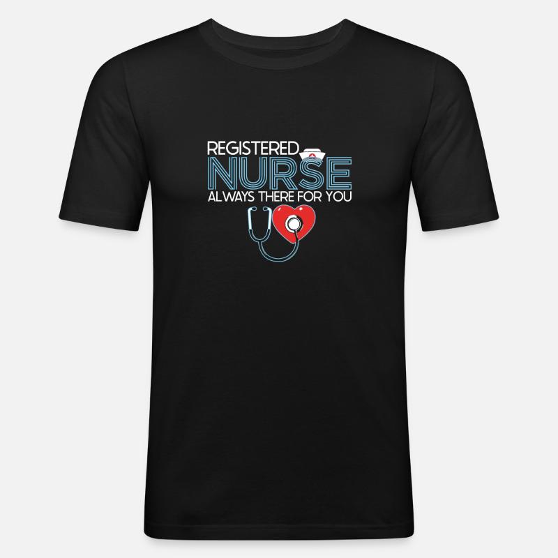 Krankenschwester - Männer Slim Fit T-Shirt - Schwarz
