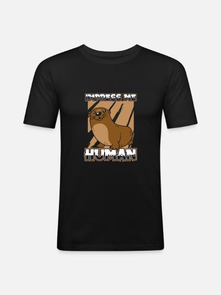 Otter - Men's Slim Fit T-Shirt - black