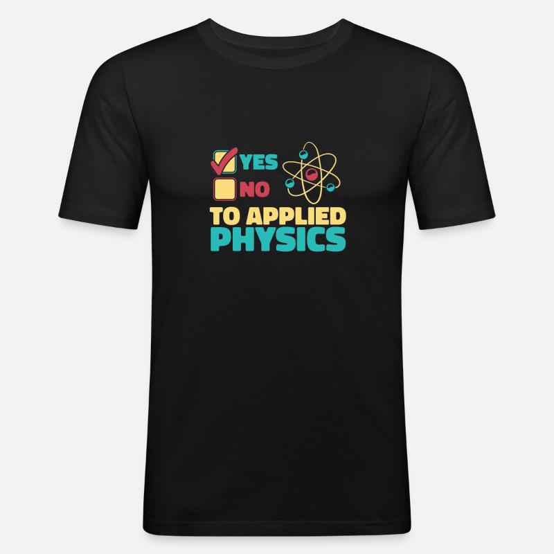 Physik Physiker - Männer Slim Fit T-Shirt - Schwarz