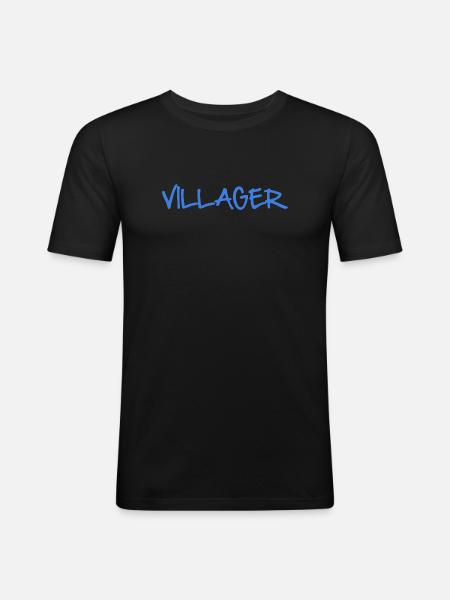 VILLAGER - Men's Slim Fit T-Shirt - black