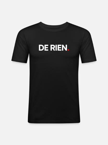 De rien - T-shirt près du corps Homme - noir