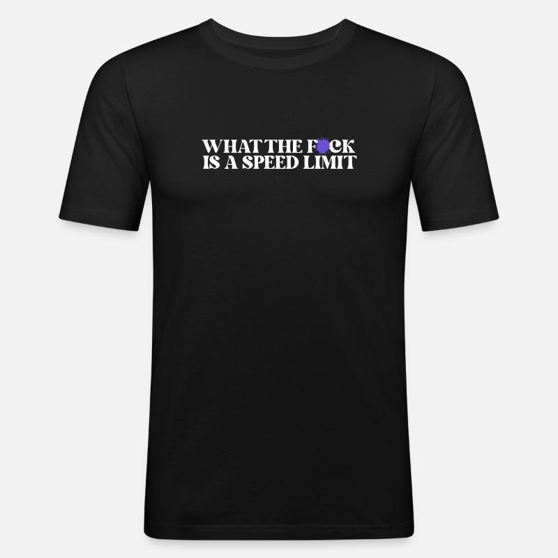 Auto - Männer Slim Fit T-Shirt - Schwarz