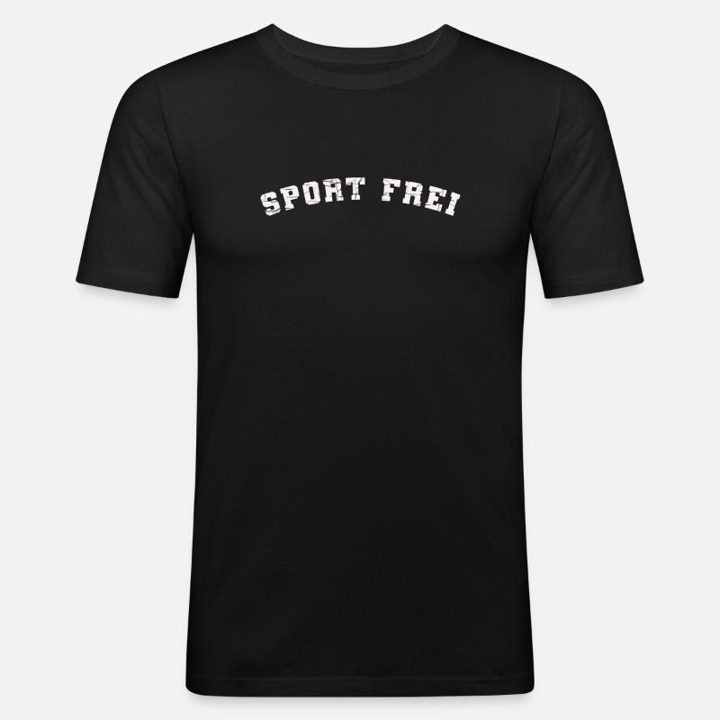 Sport Frei Design Scratch - Männer Slim Fit T-Shirt - Schwarz