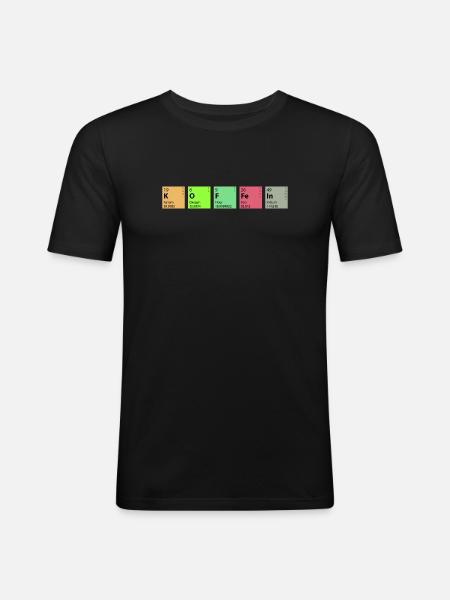 Chemistry Caffeine - Men's Slim Fit T-Shirt - black