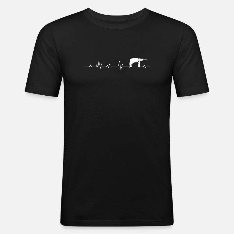 Craftsman tool drill - Men's Slim Fit T-Shirt - black