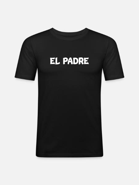 El Padre - T-shirt près du corps Homme - noir