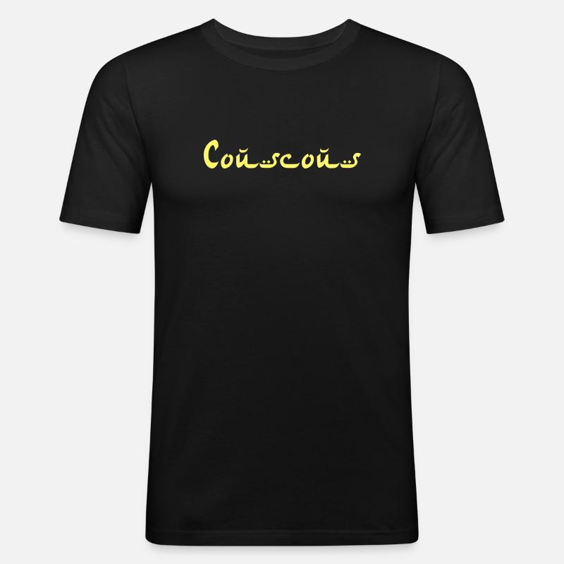 Couscous Couscus - T-shirt près du corps Homme - noir