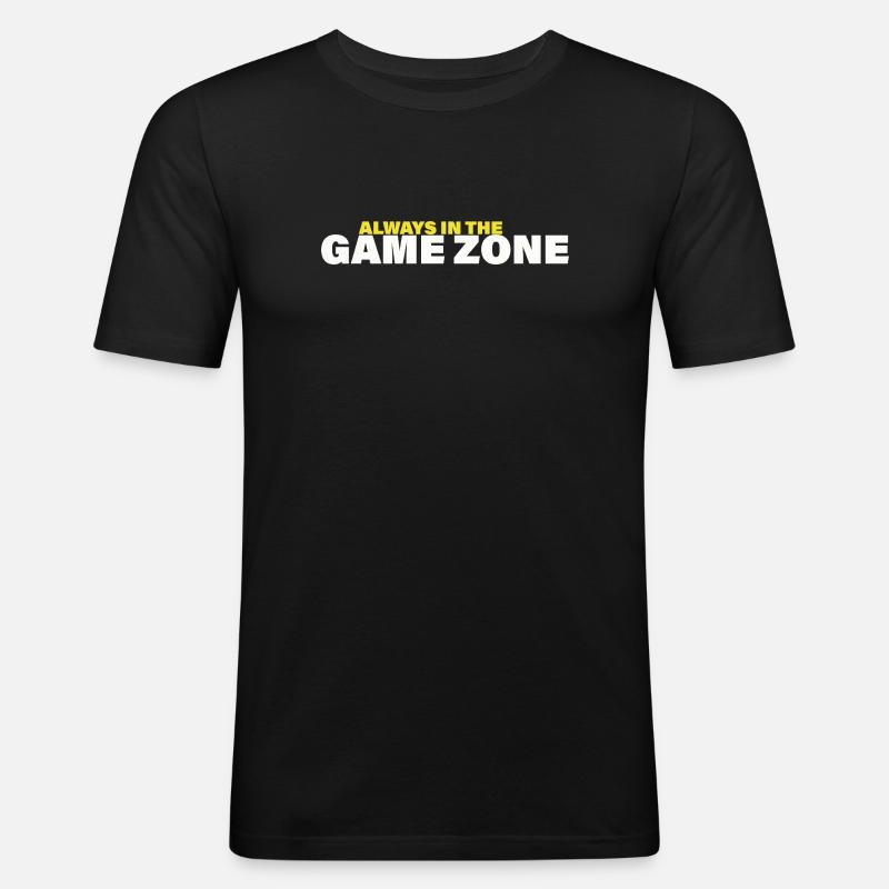 GAME ZONE - Männer Slim Fit T-Shirt - Schwarz
