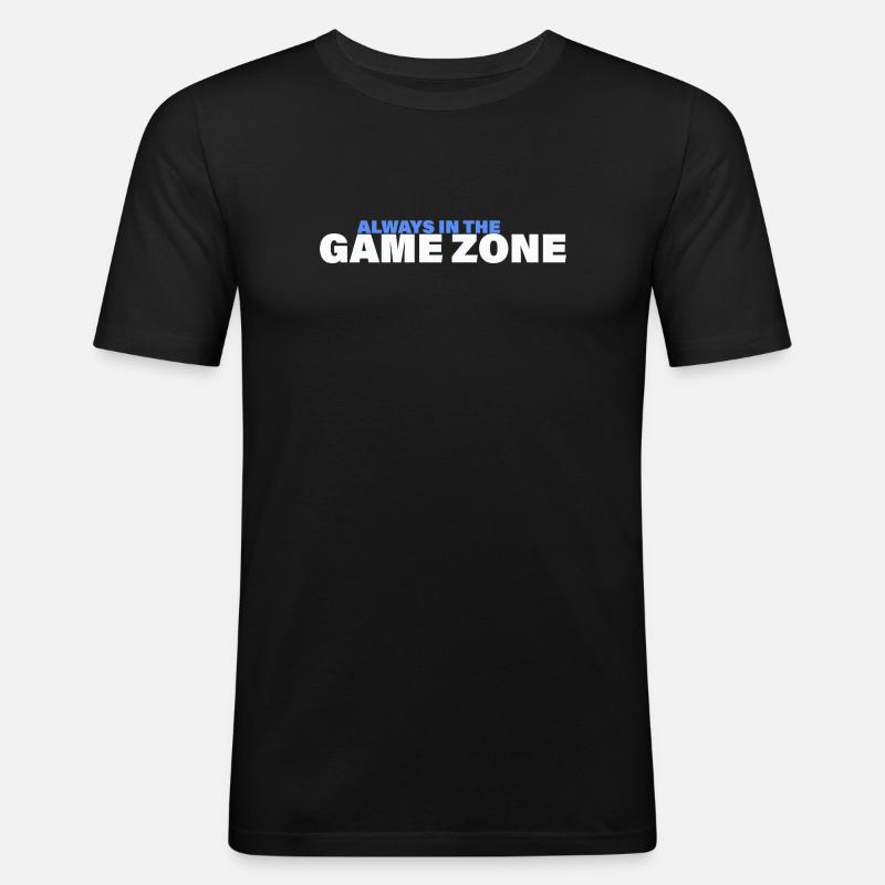GAME ZONE - Männer Slim Fit T-Shirt - Schwarz