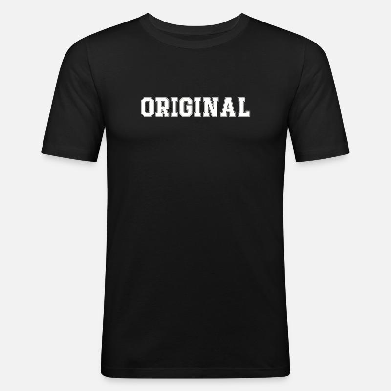 Original - Männer Slim Fit T-Shirt - Schwarz