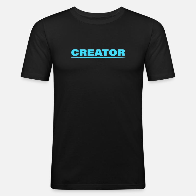 CREATOR - Männer Slim Fit T-Shirt - Schwarz