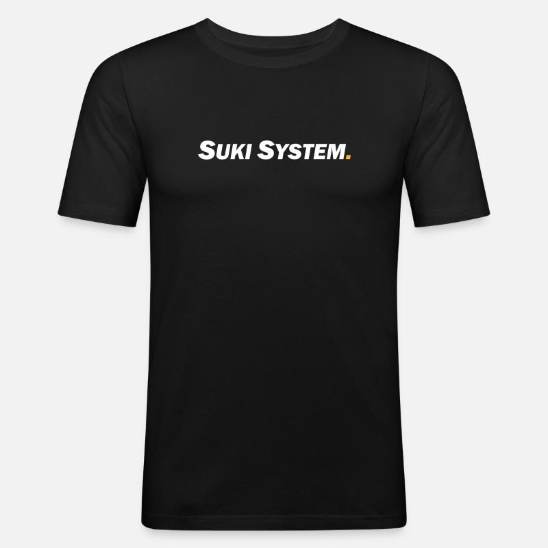 Suki System - Männer Slim Fit T-Shirt - Schwarz