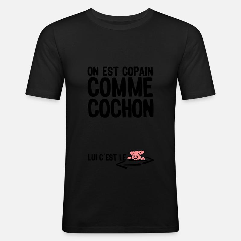 thick as thieves citation1 term - Men's Slim Fit T-Shirt - black