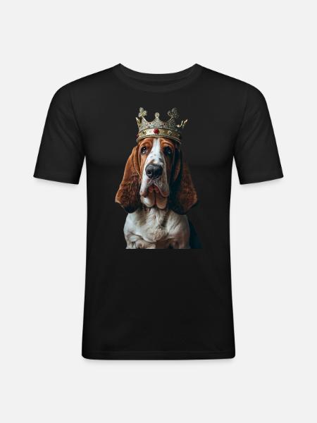 Basset - Men's Slim Fit T-Shirt - black