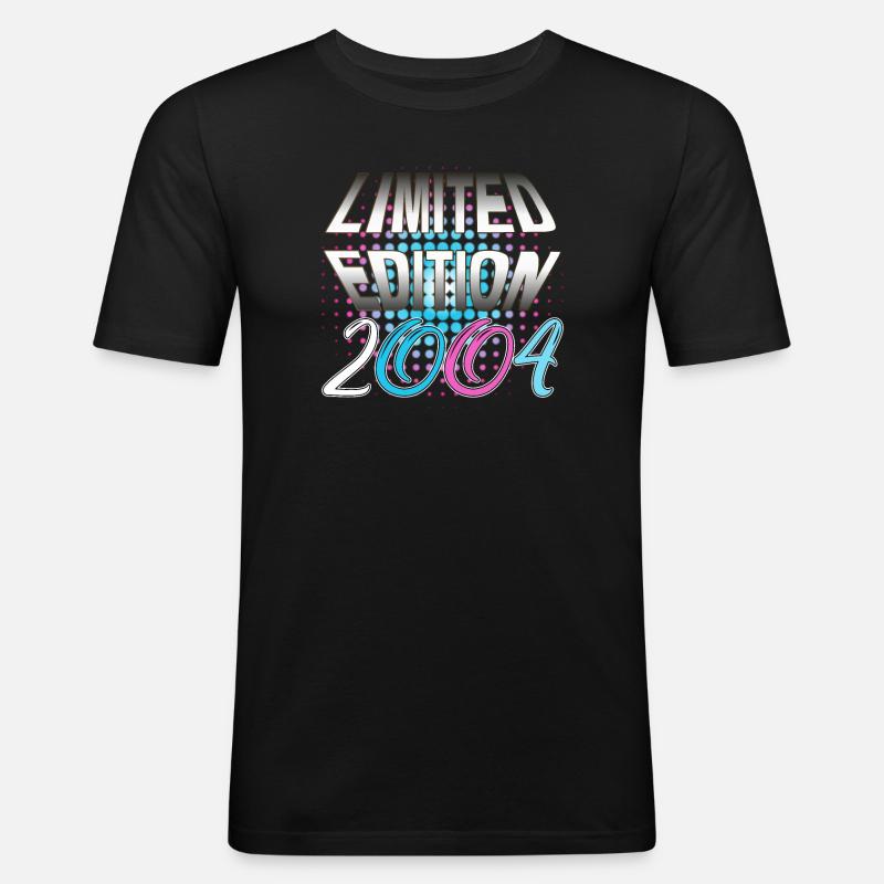 Limited Edition 2004 - Männer Slim Fit T-Shirt - Schwarz