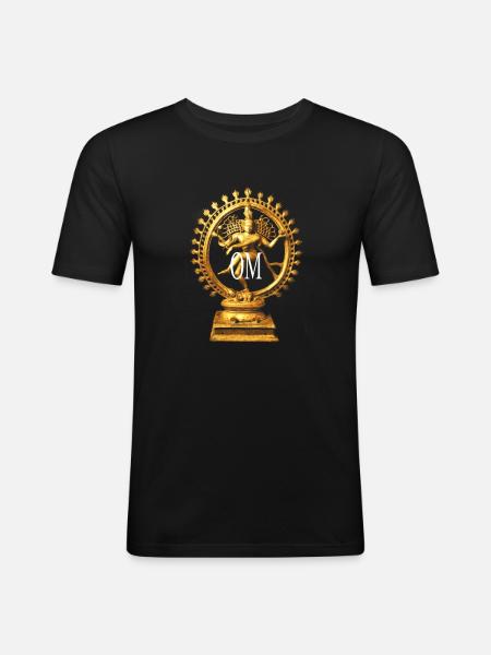 Shiva - T-shirt près du corps Homme - noir