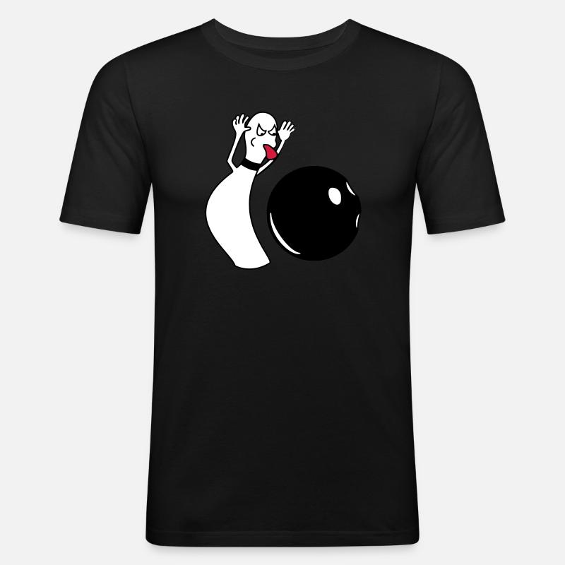ällabätsch reloaded - Männer Slim Fit T-Shirt - Schwarz