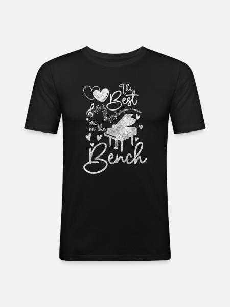 Piano Composing Melody Orchestra - Men's Slim Fit T-Shirt - black
