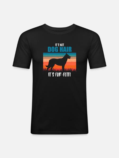 Beauceron - Männer Slim Fit T-Shirt - Schwarz