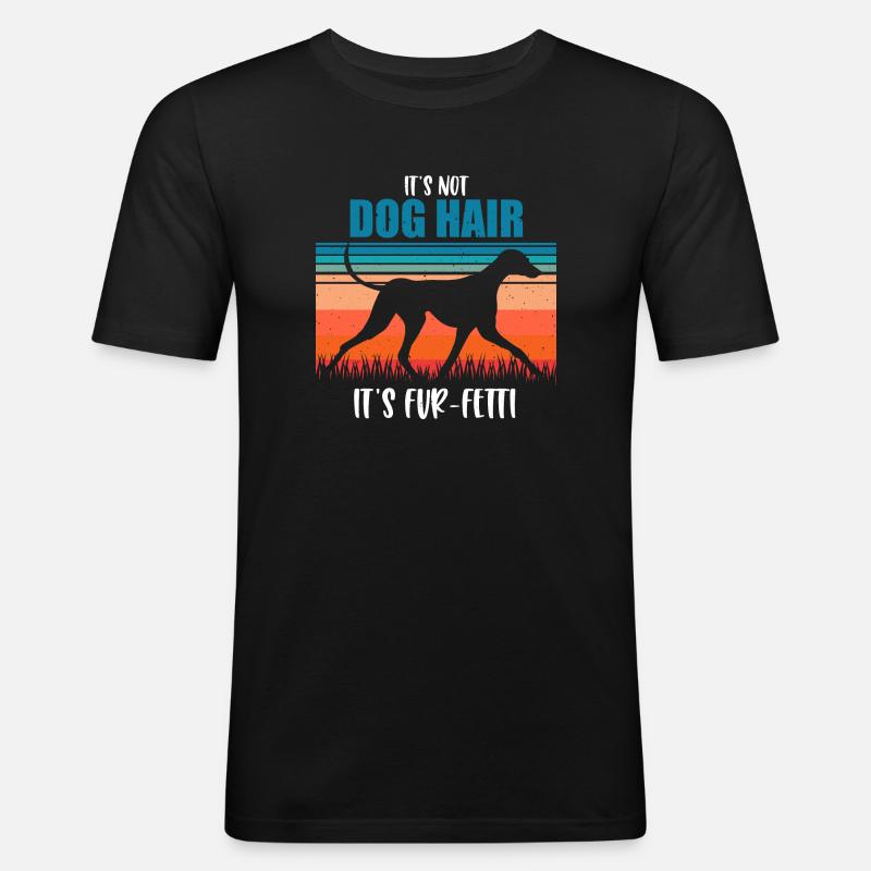 Azawakh - Männer Slim Fit T-Shirt - Schwarz