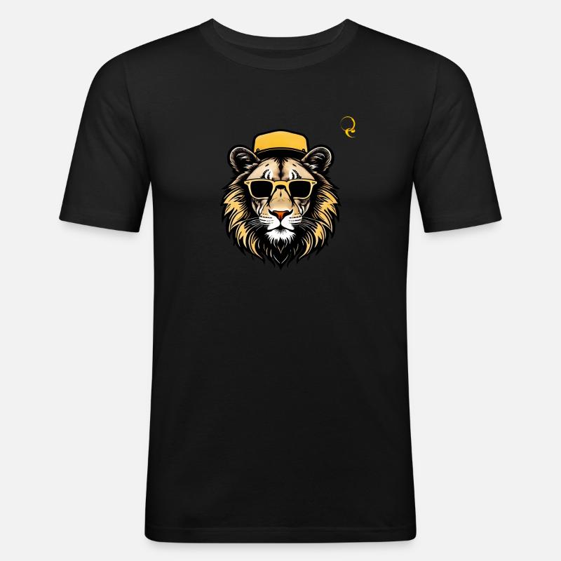 LION! - Men's Slim Fit T-Shirt - black