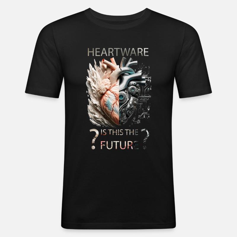 Heardware, Future, Computer Scientist - Men's Slim Fit T-Shirt - black