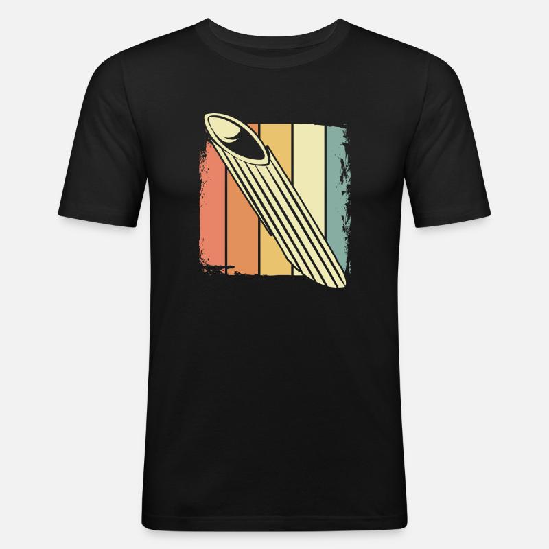 Nudel - Männer Slim Fit T-Shirt - Schwarz