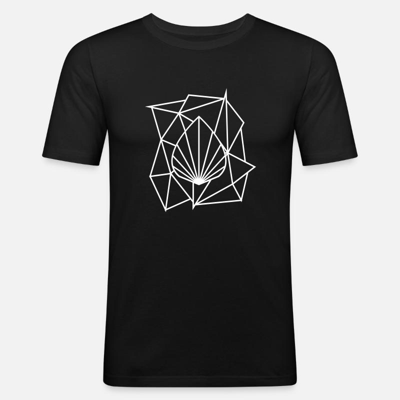 Polygon Augmented Logo - T-shirt près du corps Homme - noir