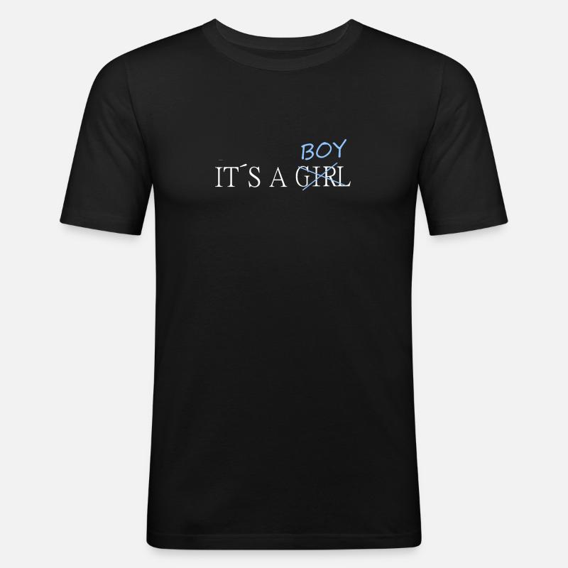 C’est un garçon - T-shirt près du corps Homme - noir