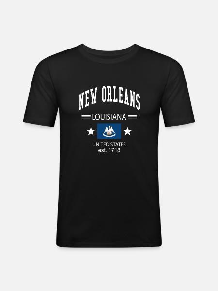 New Orleans - Men's Slim Fit T-Shirt - black