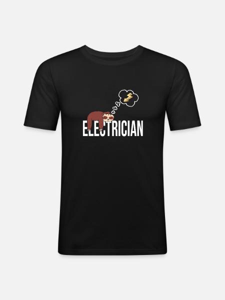 Electrician - Men's Slim Fit T-Shirt - black