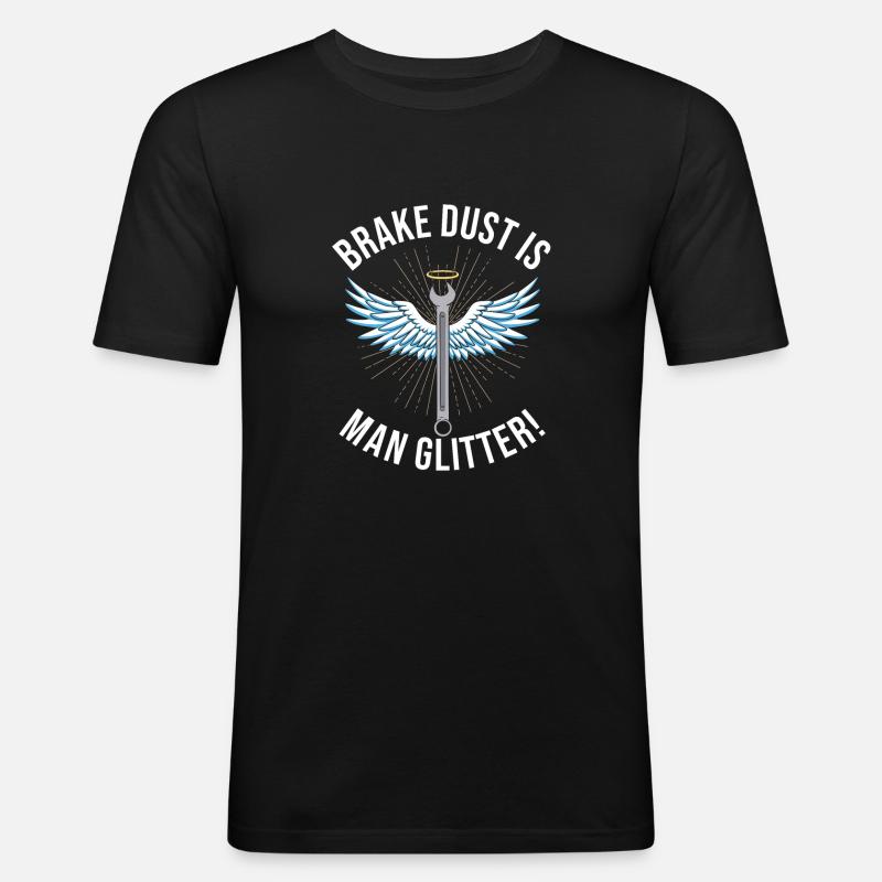 Automechaniker - Männer Slim Fit T-Shirt - Schwarz