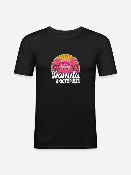 Octopus - Men's Slim Fit T-Shirt - black