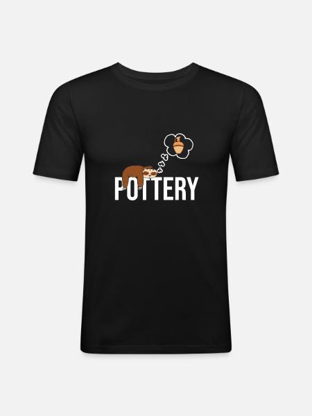 Make pottery - Men's Slim Fit T-Shirt - black