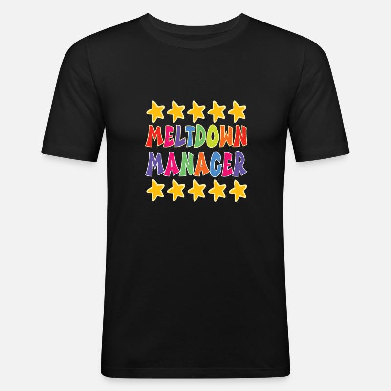 Babysitter - Männer Slim Fit T-Shirt - Schwarz