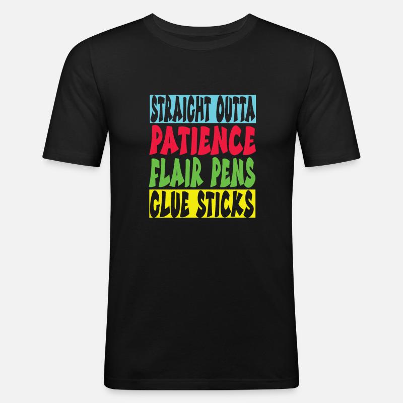 Kindergarten - Männer Slim Fit T-Shirt - Schwarz