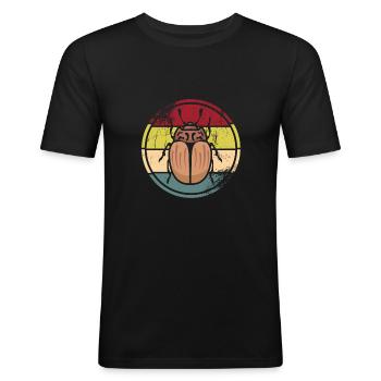 Insectes - T-shirt près du corps Homme - noir - Devant - Nik (191cm)