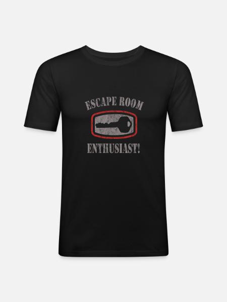 Escape Room - Men's Slim Fit T-Shirt - black