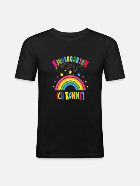 Kindergarten - Männer Slim Fit T-Shirt - Schwarz