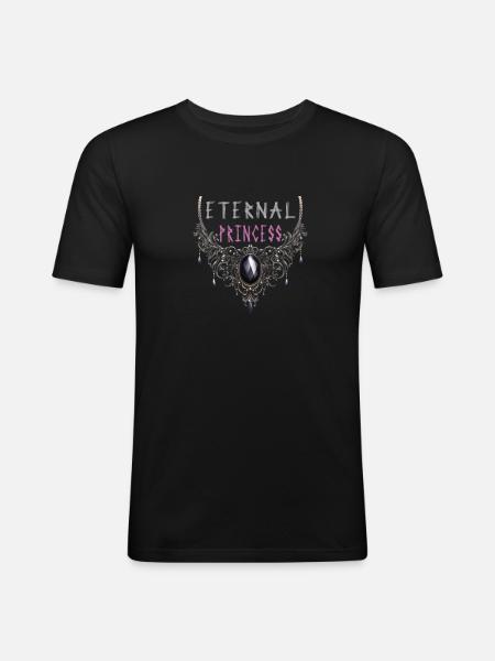 Goth Emo - T-shirt près du corps Homme - noir