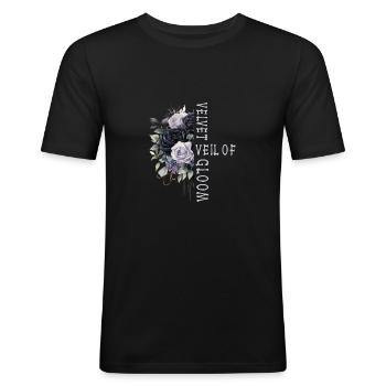 Goth Emo - T-shirt près du corps Homme - noir - Devant - Nik (191cm)