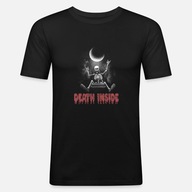 Goth Emo - Männer Slim Fit T-Shirt - Schwarz