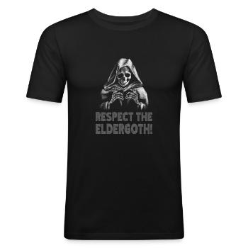 Goth Emo - T-shirt près du corps Homme - noir - Devant - Nik (191cm)