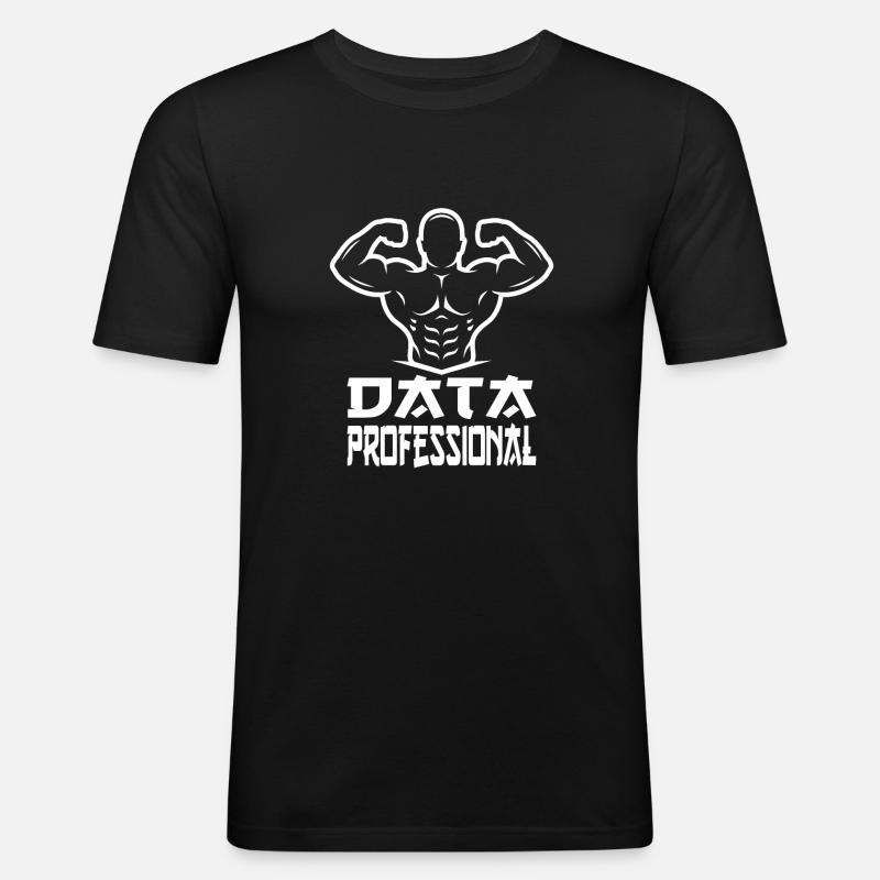 Daten Analytiker Datenschutz Beauftragter - Männer Slim Fit T-Shirt - Schwarz
