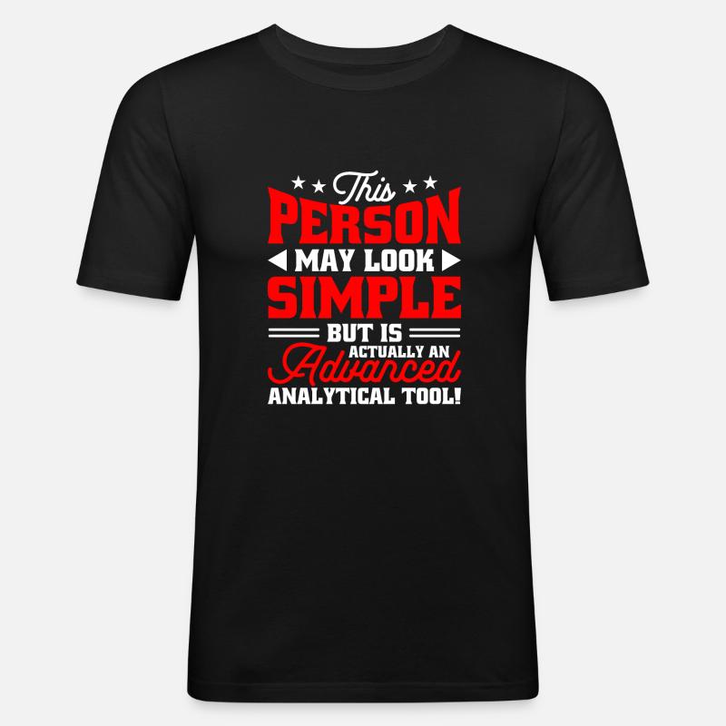 Data Analyst Data Protection Officer - Men's Slim Fit T-Shirt - black