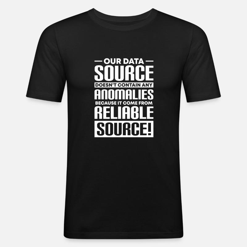 Daten Analytiker Datenschutz Beauftragter - Männer Slim Fit T-Shirt - Schwarz
