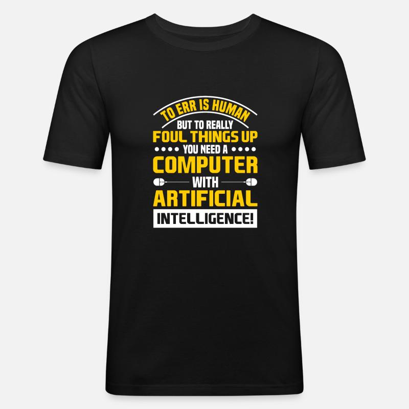 Daten Analytiker Datenschutz Beauftragter - Männer Slim Fit T-Shirt - Schwarz