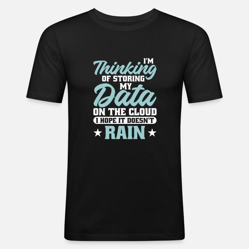 Daten Analytiker Datenschutz Beauftragter - Männer Slim Fit T-Shirt - Schwarz