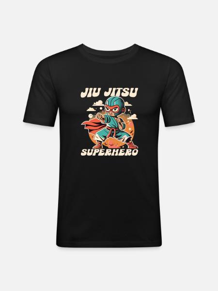 Jiu Jitsu - T-shirt près du corps Homme - noir